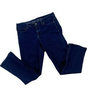Calvin Klein Jeans Stretch Straight Leg Mid Rise Dark Wash Size 10/30